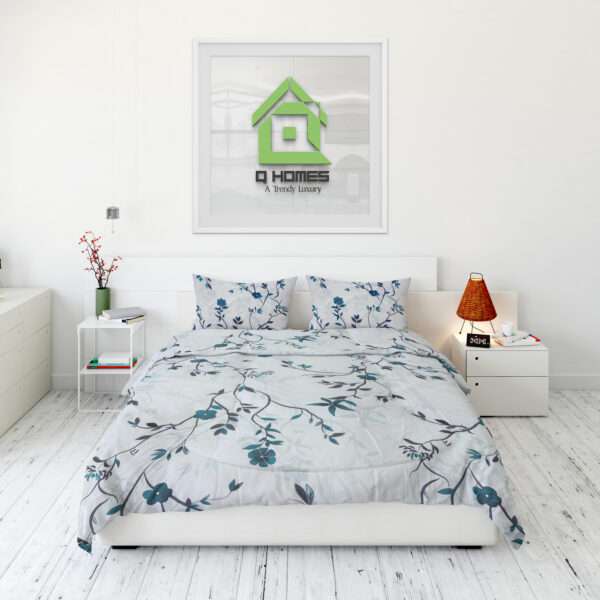 Q Homes Microfiber Super King Comforter 4Pcs Set