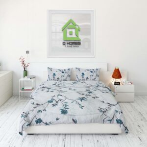 Q Homes Microfiber Super King Comforter 4Pcs Set