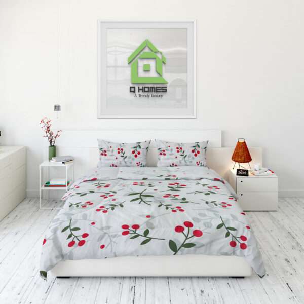Q Homes Microfiber Super King Comforter 4Pcs Set