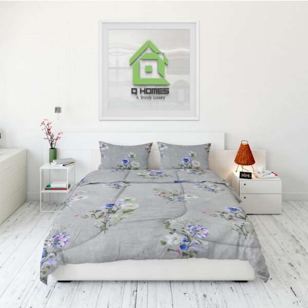 Q Homes Microfiber Super King Comforter 4Pcs Set