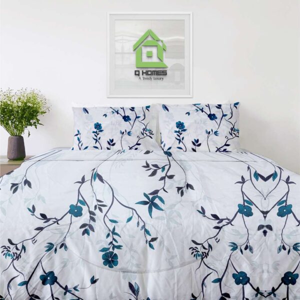 Q Homes Microfiber Super King Comforter 4Pcs Set - Image 2