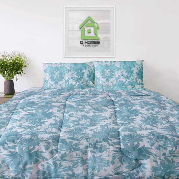 Q Homes Microfiber Super King Comforter 4Pcs Set - Image 2