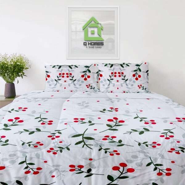 Q Homes Microfiber Super King Comforter 4Pcs Set - Image 2