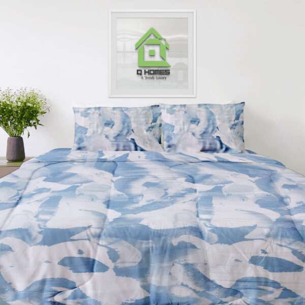 Q Homes Microfiber Super King Comforter 4Pcs Set - Image 2
