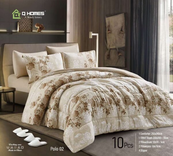 Printed Soft Comforter 10 Pcs Set
