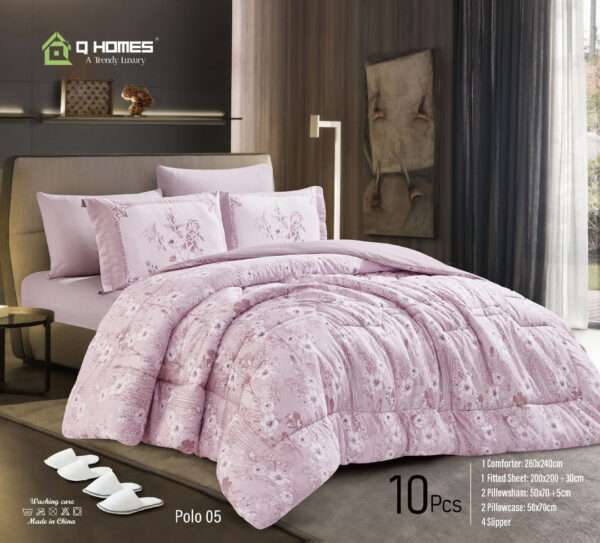 Printed Soft Comforter 10 Pcs Set