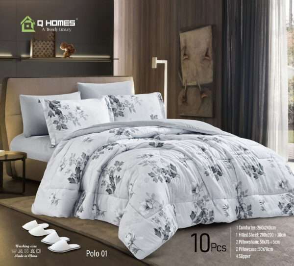 Printed Soft Comforter 10 Pcs Set