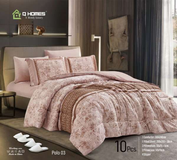 Printed Soft Comforter 10 Pcs Set