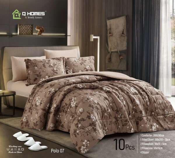 Printed Soft Comforter 10 Pcs Set