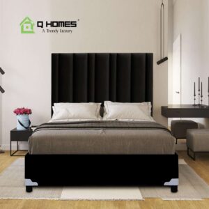 Head Board & Base - QF 214 - Black