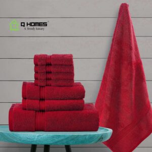 Cotton Pakistan Towels - Burgundy