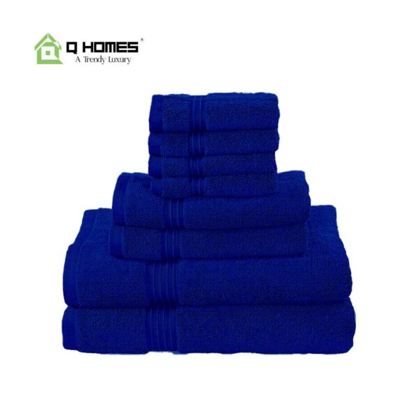 Cotton Pakistan Towels - D Blue - Image 2
