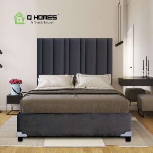 Head Board & Base - QF 214 - Dark Gray