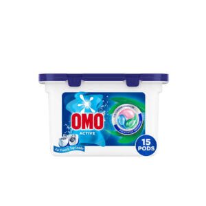 OMO Active 3-in-1 Laundry Pods – Eucalyptus Freshness (15 Pods)